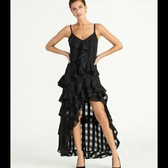 RACHEL Rachel Roy Dresses Rachel Rachel Roy Black Ruffled Maxi
